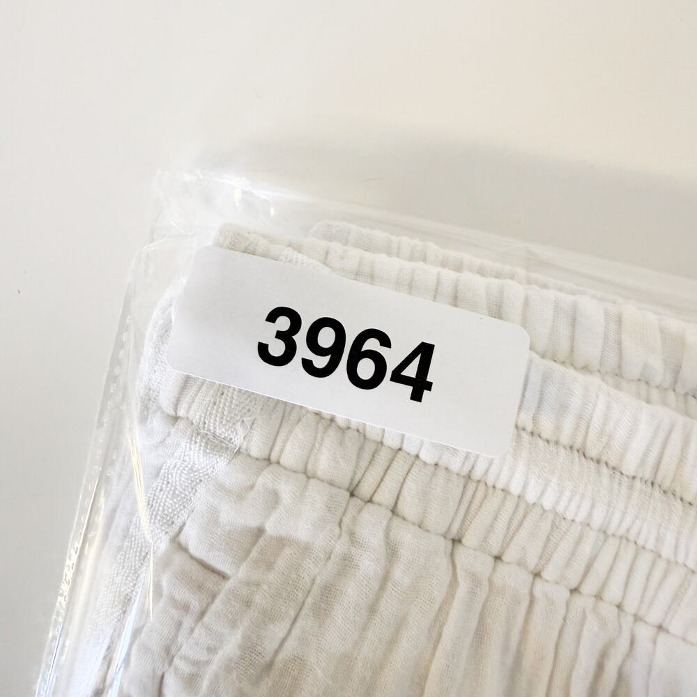 Faherty Organic Cotton Gauze Pull-On White Pants High Rise 26” - S - Picture 10 of 10